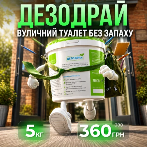 “Дезодрай” Средство для устранения запаха в уличных туалетах
